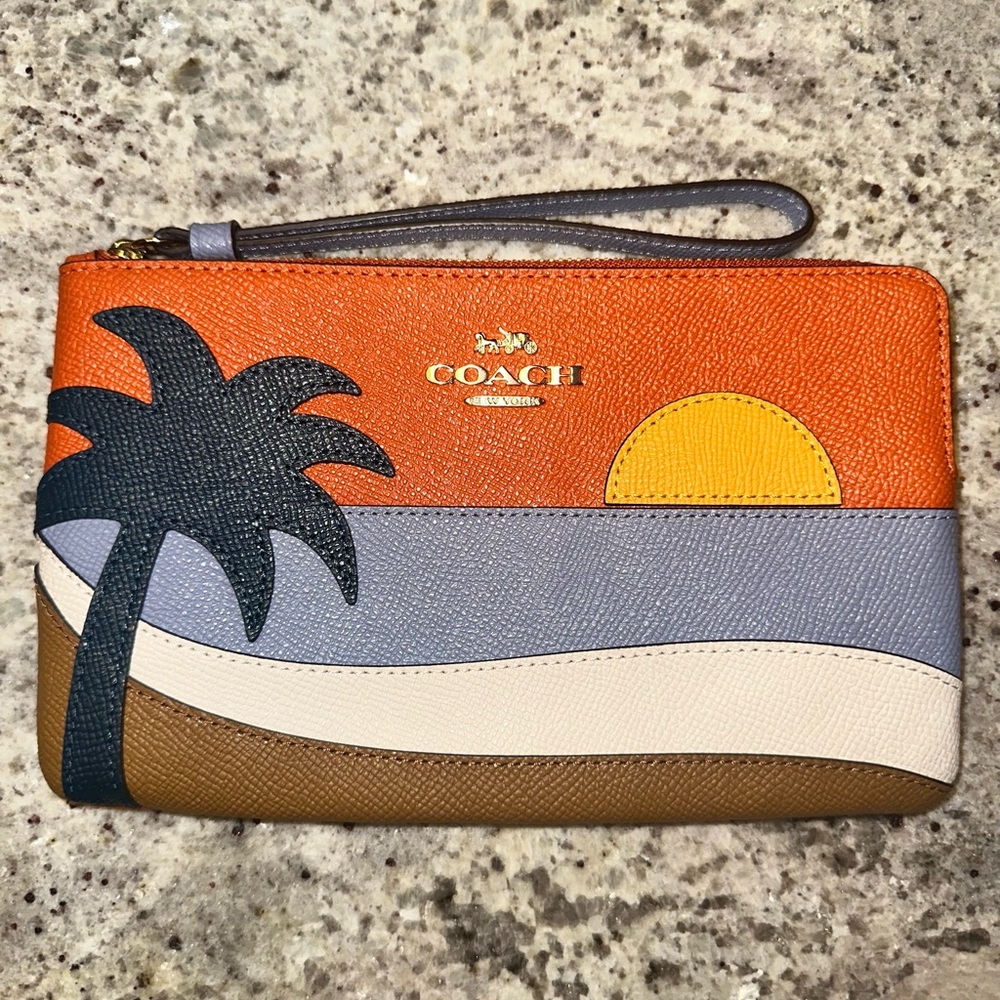 Coach Tropical Sunset Wristlet